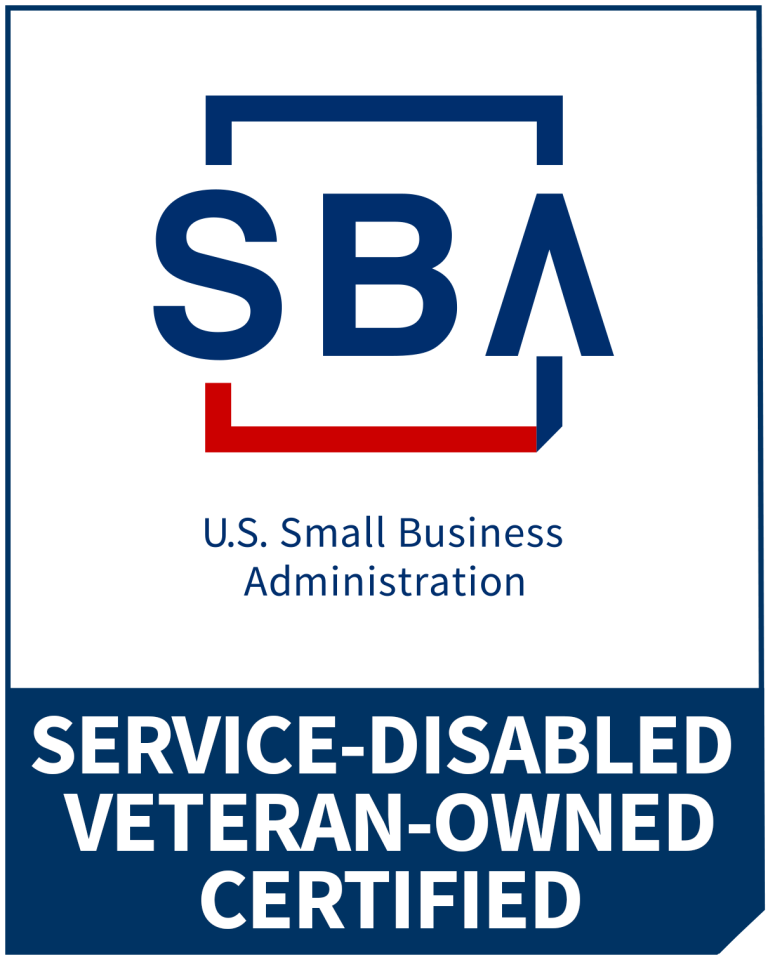 U.S. Small Business Administration Service-Disabled Veteran-Owned Certified badge